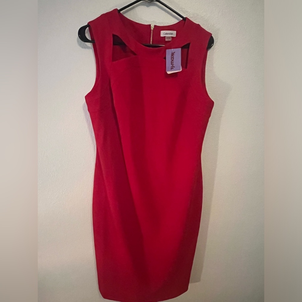 Calvin Klein Red Dress - Size 12